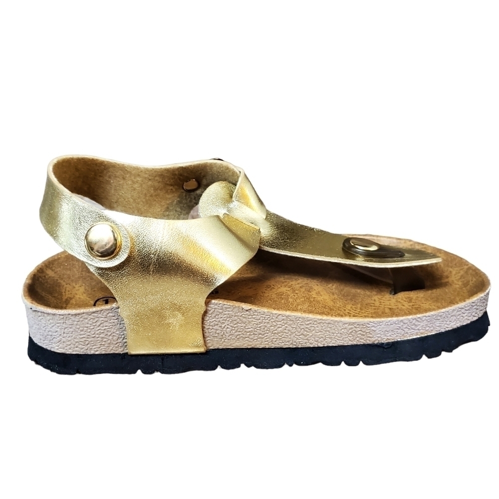 Agape Collection Gold Tone Girls Sandals Kids 1